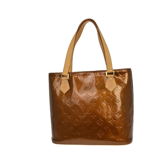 Louis Vuitton Houston Monogram Vernis, Brown, Patent Leather, Tote Bag