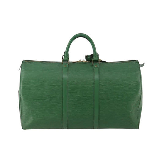 Louis Vuitton Keepall Epi Leather, Green, Leather, Travel Bag