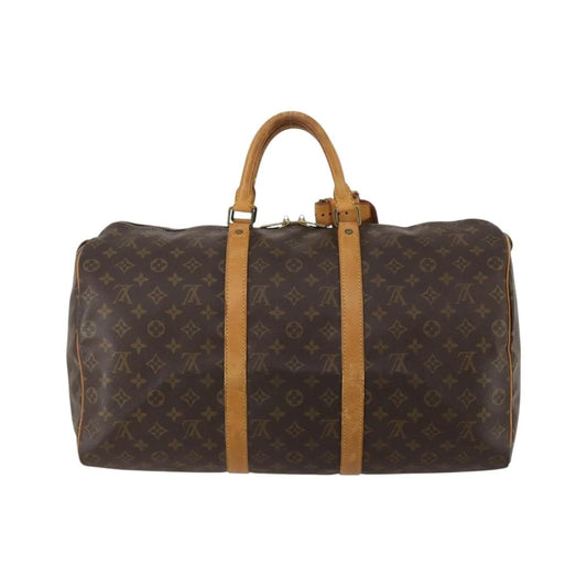 Louis Vuitton Keepall Monogram Canvas, Brown, Canvas, Travel Bag