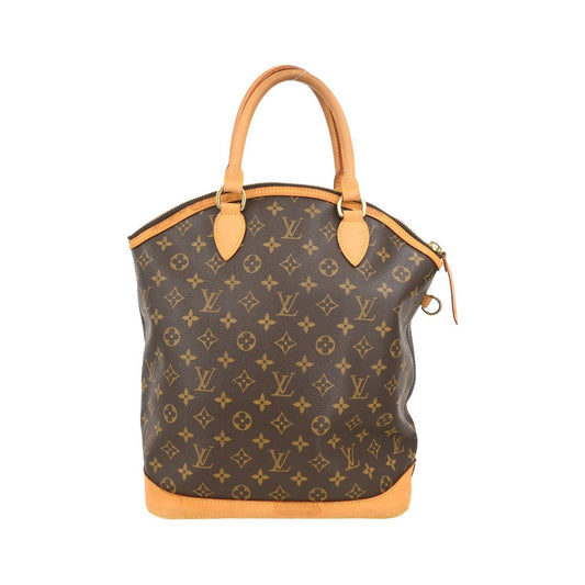 Louis Vuitton Lockit Monogram, Brown, Canvas, Handbag