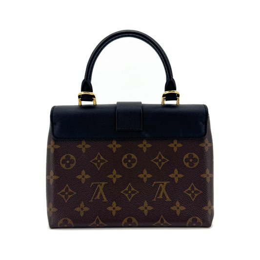 Louis Vuitton Locky Monogram Canvas with Leather, Black, Canvas, Handbag