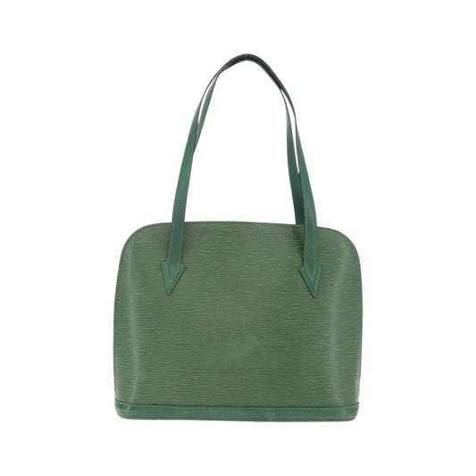 Louis Vuitton Lussac Epi Leather, Green, Leather, Handbag