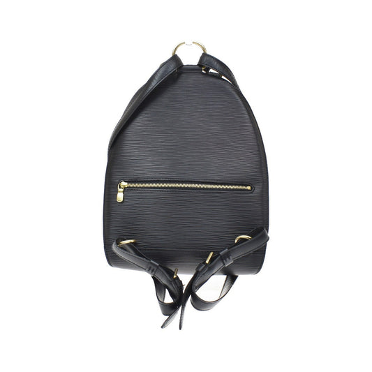 Louis Vuitton Mabillon Epi Leather, Black, Leather, Backpack