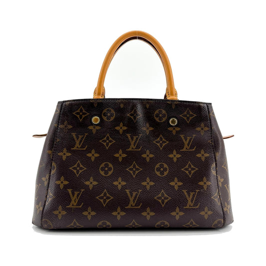 Louis Vuitton Montaigne Monogram Canvas, Brown, Canvas, Handbag