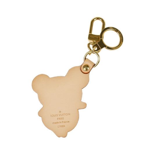 Louis Vuitton Murakami Panda Bag Charm and Keychain Vachetta Leather, Beige, Leather, Charm