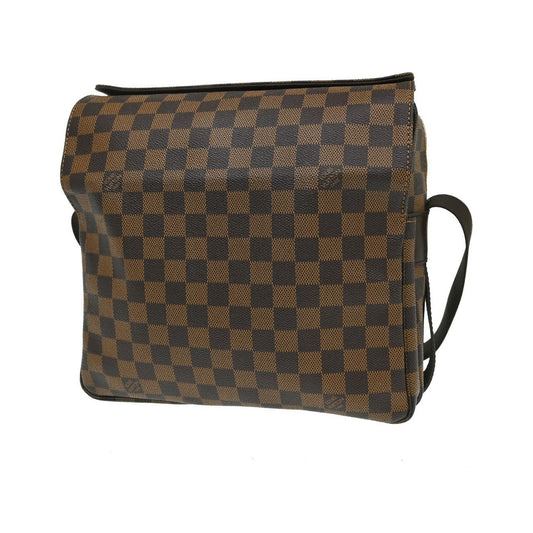 Louis Vuitton Naviglio Damier, Brown, Canvas, Shoulder Bag