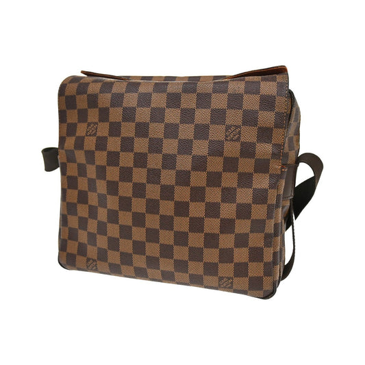 Louis Vuitton Naviglio Damier Ebene, Brown, Canvas, Shoulder Bag