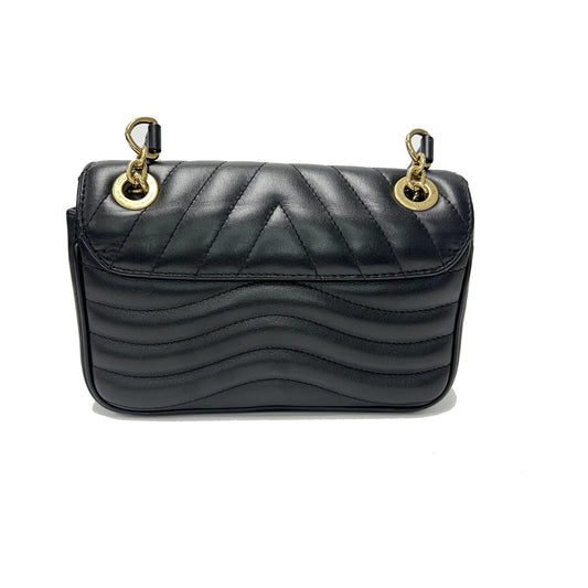 Louis Vuitton New Wave Chain Bag NM Quilted Leather, Black, Leather, Shoulder Bag