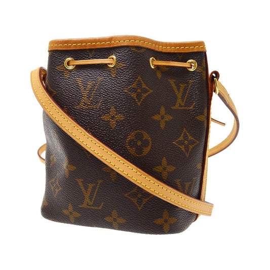 Louis Vuitton Noe Monogram Canvas, Brown, Canvas, Shoulder Bag