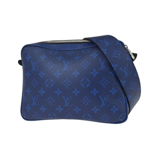 Louis Vuitton Outdoor BumBag Monogram Taigarama, Blue, Leather, Shoulder Bag