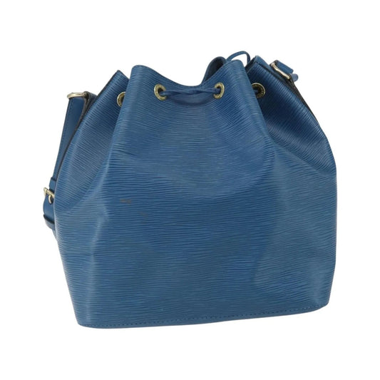 Louis Vuitton Petit Noe Epi Leather, Blue, Leather, Shoulder Bag