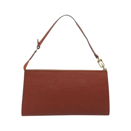 Louis Vuitton Pochette Accessoires Epi, Brown, Leather, Clutch