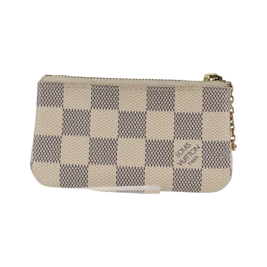 Louis Vuitton Pochette clés NM Canvas, White, Canvas, Wallet