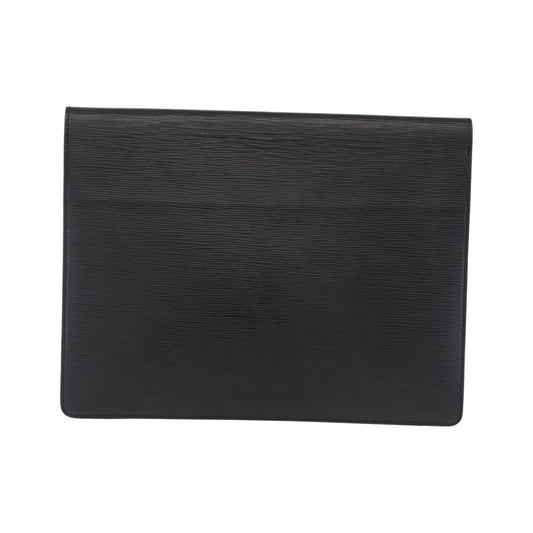 Louis Vuitton Porte-Documents Senateur Epi Leather, Black, Leather, Handbag