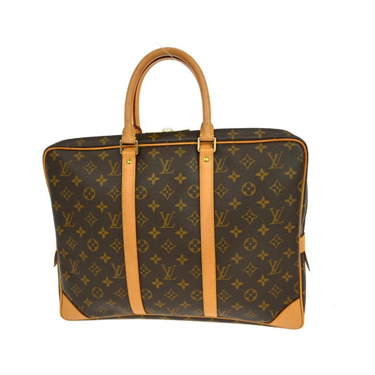 Louis Vuitton Porte-Documents Voyage Monogram, Brown, Canvas, Briefcase