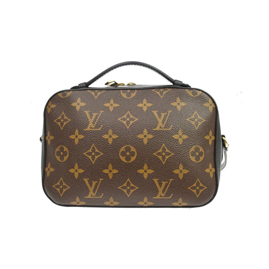 Louis Vuitton Saintonge Monogram Canvas with Leather, Brown, Canvas, Handbag