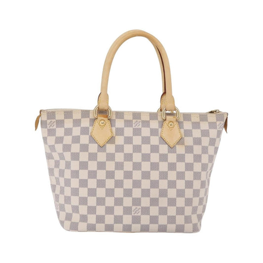 Louis Vuitton Saleya Damier, White, Canvas, Handbag