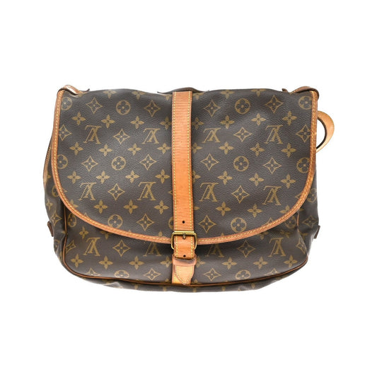Louis Vuitton Saumur Monogram Canvas, Brown, Canvas, Shoulder Bag