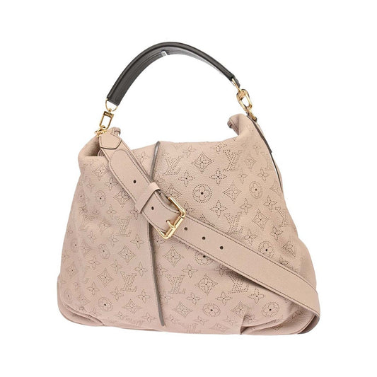 Louis Vuitton Selene Mahina Leather, Beige, Leather, Handbag