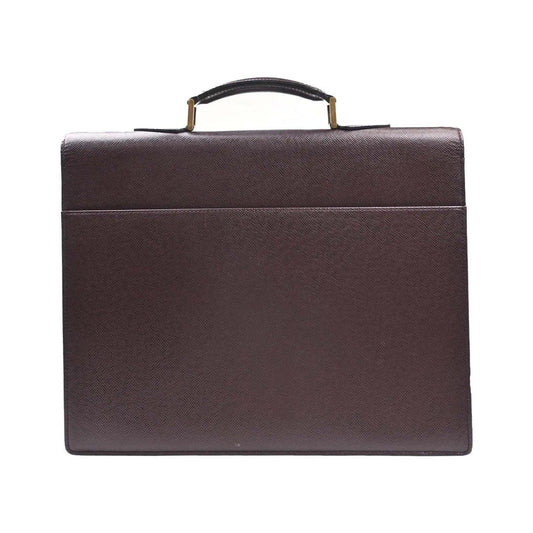 Louis Vuitton Serviette Moskova Taiga Leather, Purple, Leather, Briefcase
