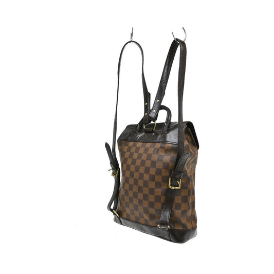 Louis Vuitton Soho Damier Ebene, Brown, Canvas, Backpack