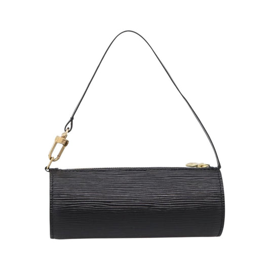 Louis Vuitton Soufflot Pochette Epi Leather, Black, Leather, Clutch