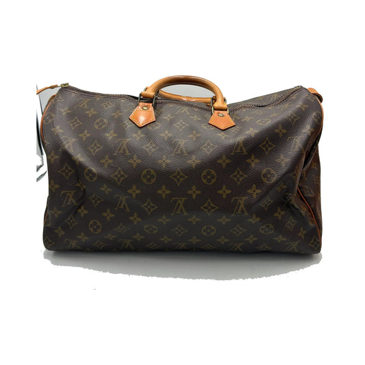 Louis Vuitton Speedy Monogram Canvas, Brown, Canvas, Handbag