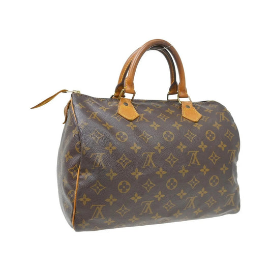 Louis Vuitton Speedy Monogram Canvas, Brown, Canvas, Handbag