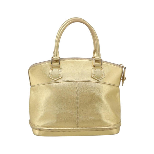 Louis Vuitton Suhali Lockit Leather, Gold, Leather, Handbag