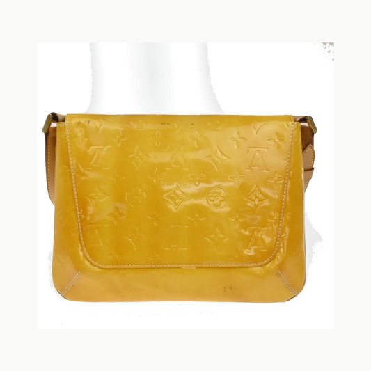 Louis Vuitton Thompson Street Monogram Vernis, Yellow, Patent Leather, Shoulder Bag