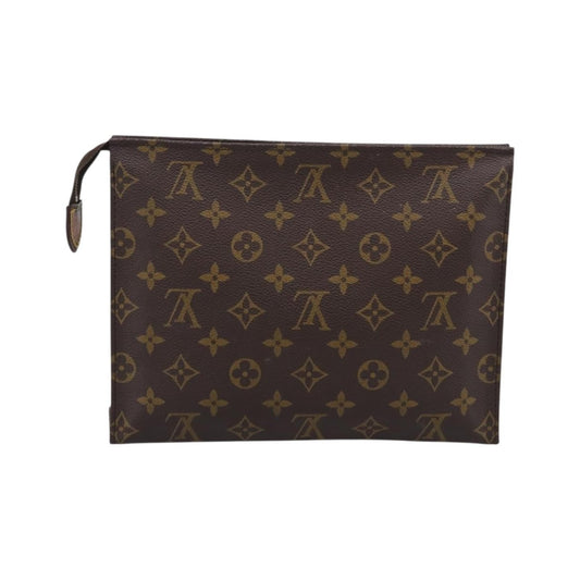Louis Vuitton Toiletry Pouch Monogram Canvas, Brown, Canvas, Clutch
