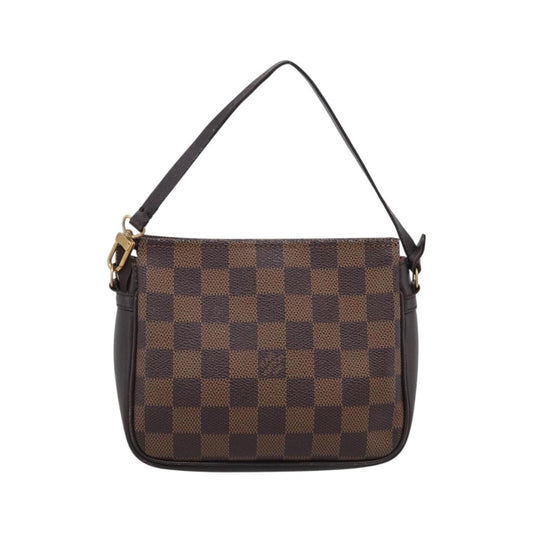 Louis Vuitton Trousse Make Up Damier, Brown, Canvas, Clutch