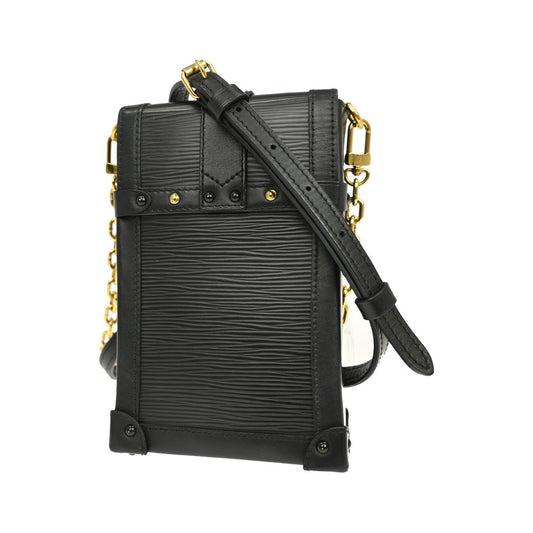 Louis Vuitton Vertical Trunk Pochette Epi Leather, Black, Leather, Clutch