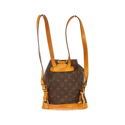 Louis Vuitton Vintage Montsouris Monogram Canvas, Brown, Canvas, Backpack