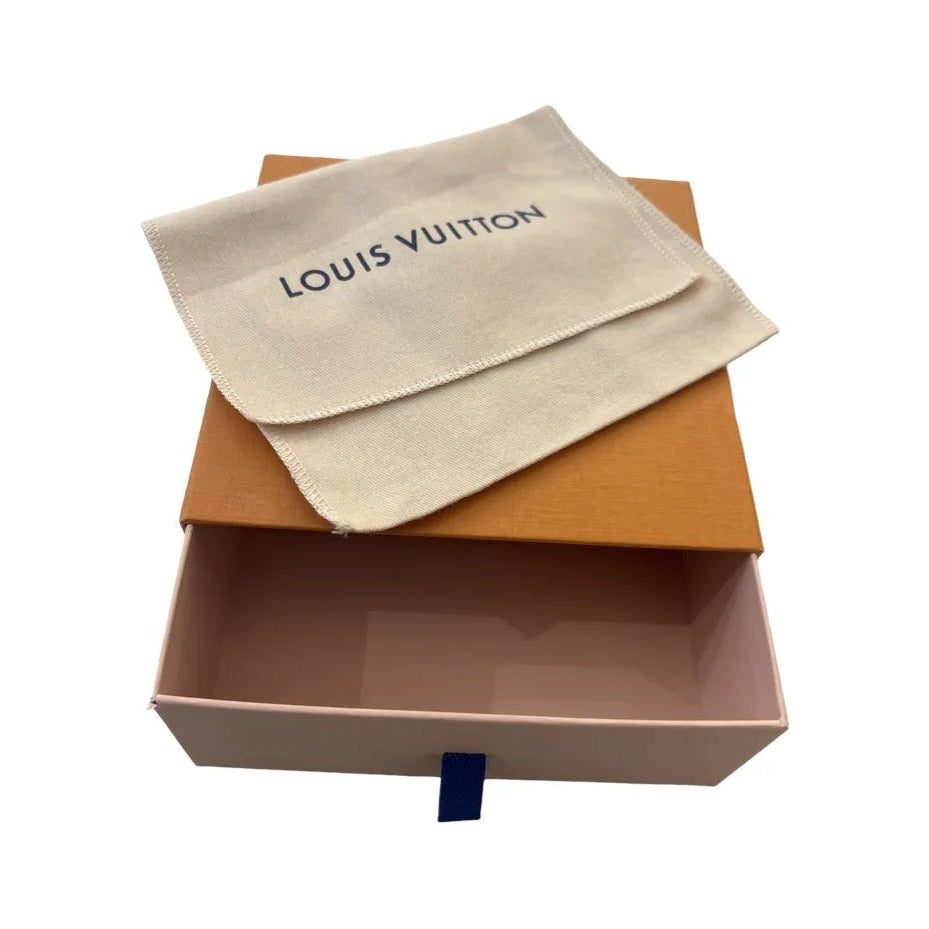 Louis Vuitton Zip Canvas, Orange, Cotton, Wallet