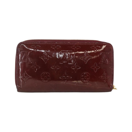 Louis Vuitton Zippy Leather, Red, Patent Leather, Wallet