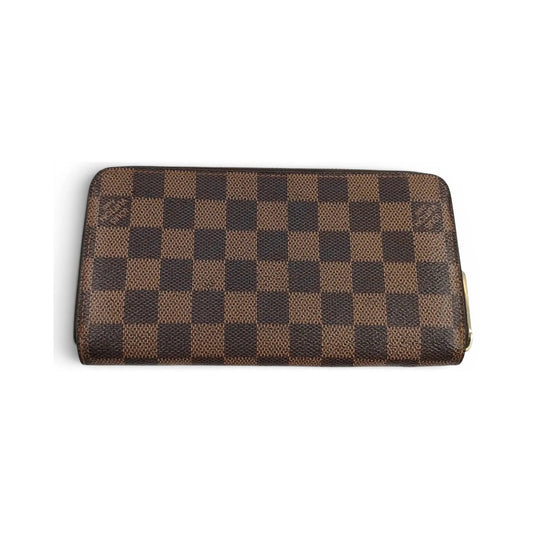 Louis Vuitton Zippy Organizer Damier Ebene, Brown, Canvas, Wallet