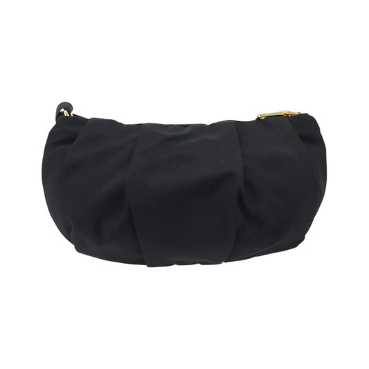 Prada Bow Wristlet Tessuto, Black, Nylon, Clutch