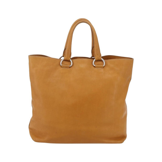 Prada Convertible Shopper Vitello Daino, Brown, Leather, Tote Bag