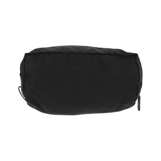 Prada Logo Pouch Nylon, Black, Nylon, Clutch