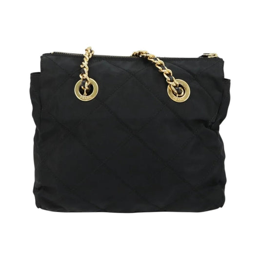 Prada Re-Edition 1995 Chain Quilted Tessuto, Black, Nylon, Shoulder Bag