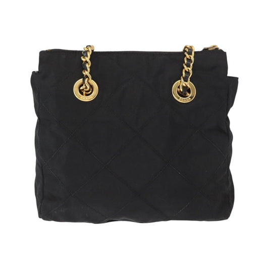 Prada Re-Edition 1995 Chain Tote Quilted Re-Nylon, Black, Nylon, Shoulder Bag
