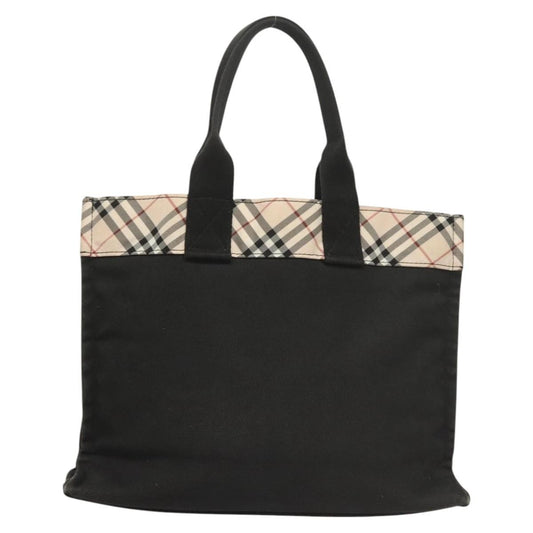 Burberry Nova Check Tote canvas check pattern, BLACK, CANVAS, Tote bag