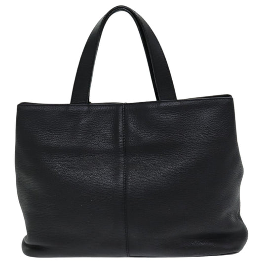 Burberry Vintage Handbag Leather, BLACK, LEATHER, Handbag