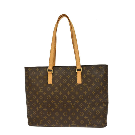 Louis Vuitton Luco Handbag Monogram Canvas, BROWN, CANVAS, Tote bag