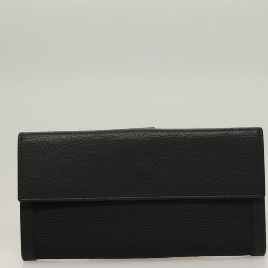 Fendi Vintage FF Flap Wallet Zucca canvas, BLACK, CANVAS, Wallets