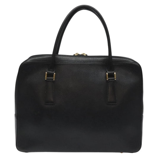 Burberry Vintage Handbag Leather, BLACK, LEATHER, Handbag