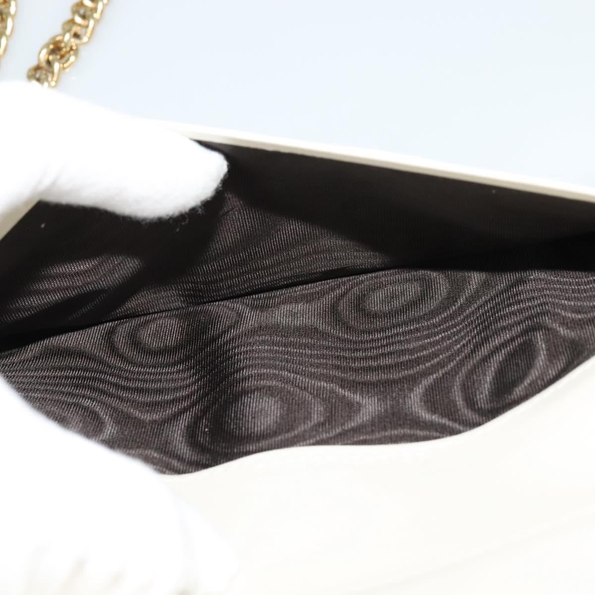 Gucci Horsebit 1955 Chain Wallet Leather, WHITE, LEATHER, Wallets