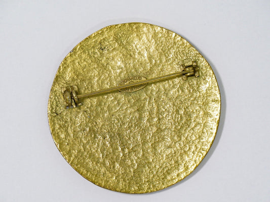 Chanel CC Brooch Metal, GOLD, GOLD_PLATED, Brooch
