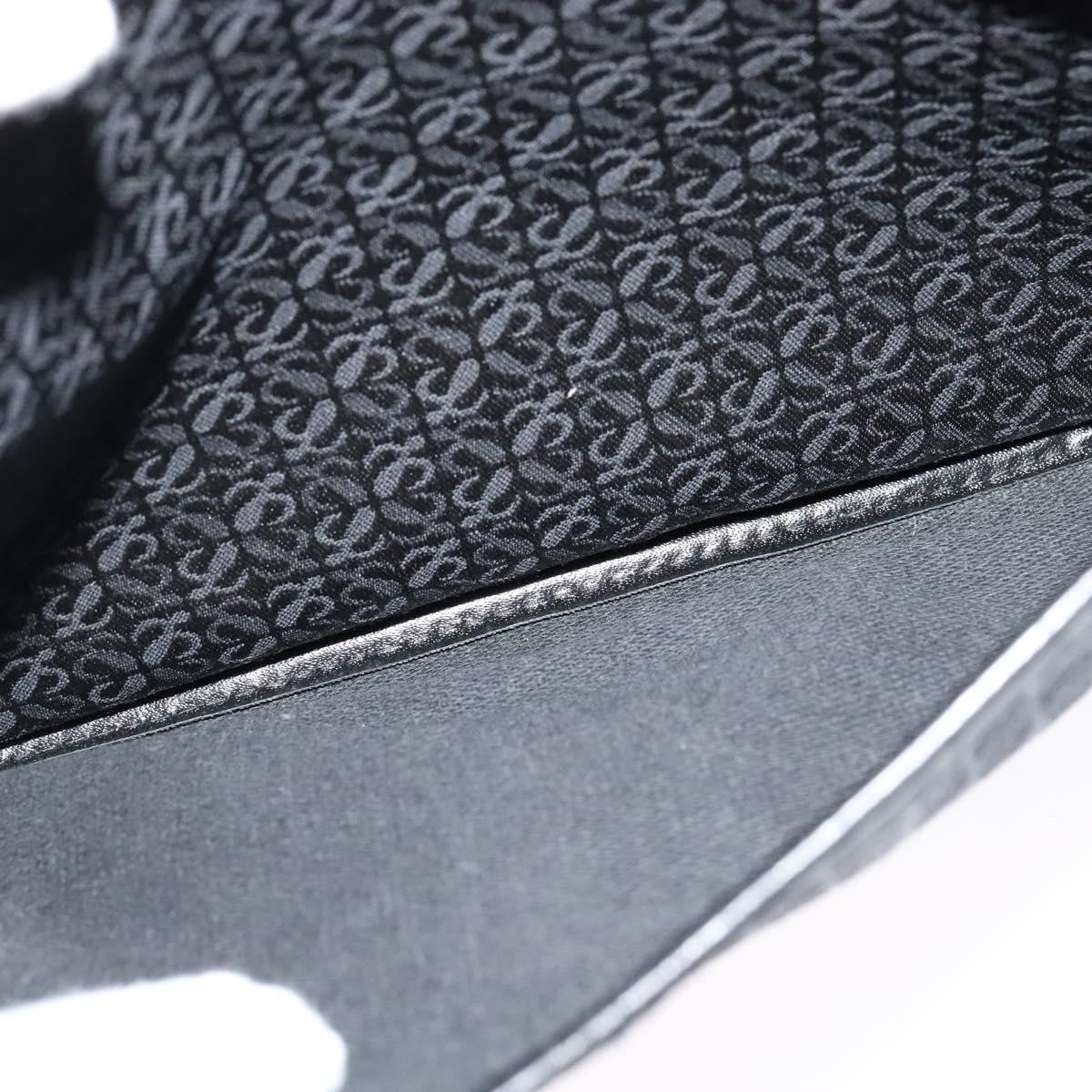 Loewe Flap Messenger Bag Canvas, BLACK, CANVAS, Shoulder bag